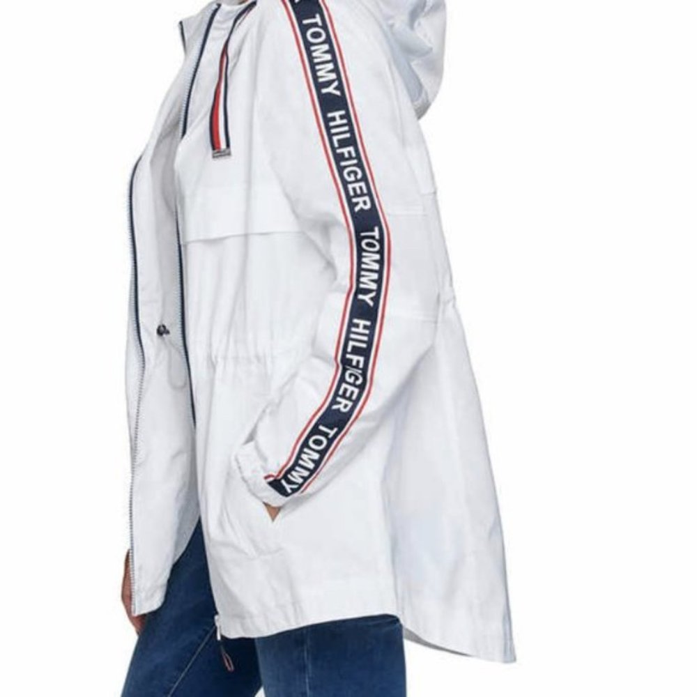 Tommy Hilfiger Ladies Windbreaker Rain Jacket Coat - Picture 4 of 14
